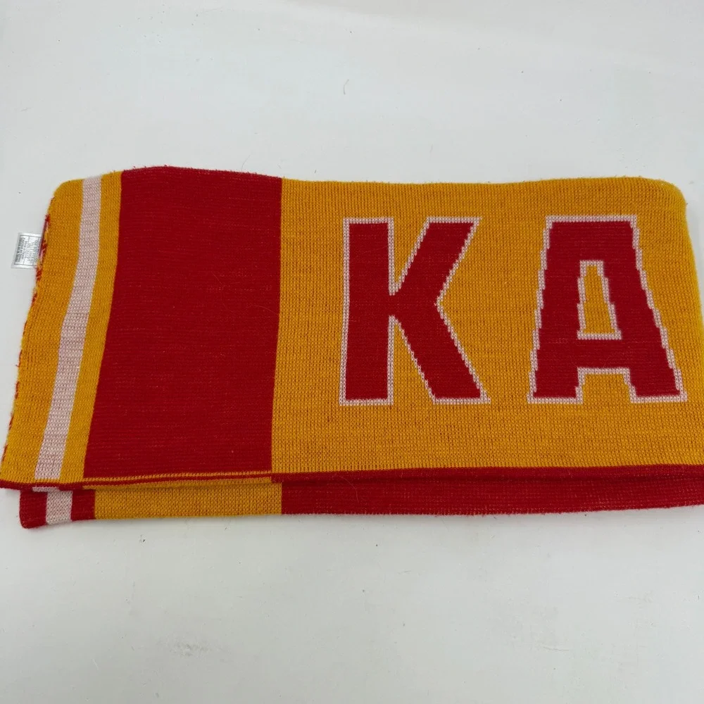 Kansas City Chiefs Scarf Unisex OS Red Gold NFL Football Reebok EUC